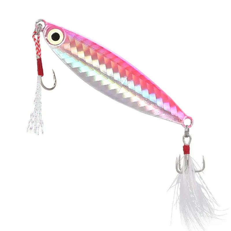 Metal Cast Jig Spoon Lure 7-30G