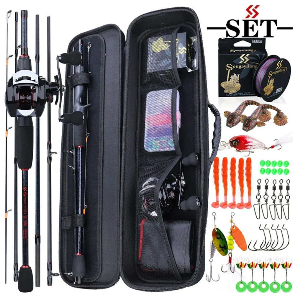 Fishing Rod and Reel Combo Set with Bag