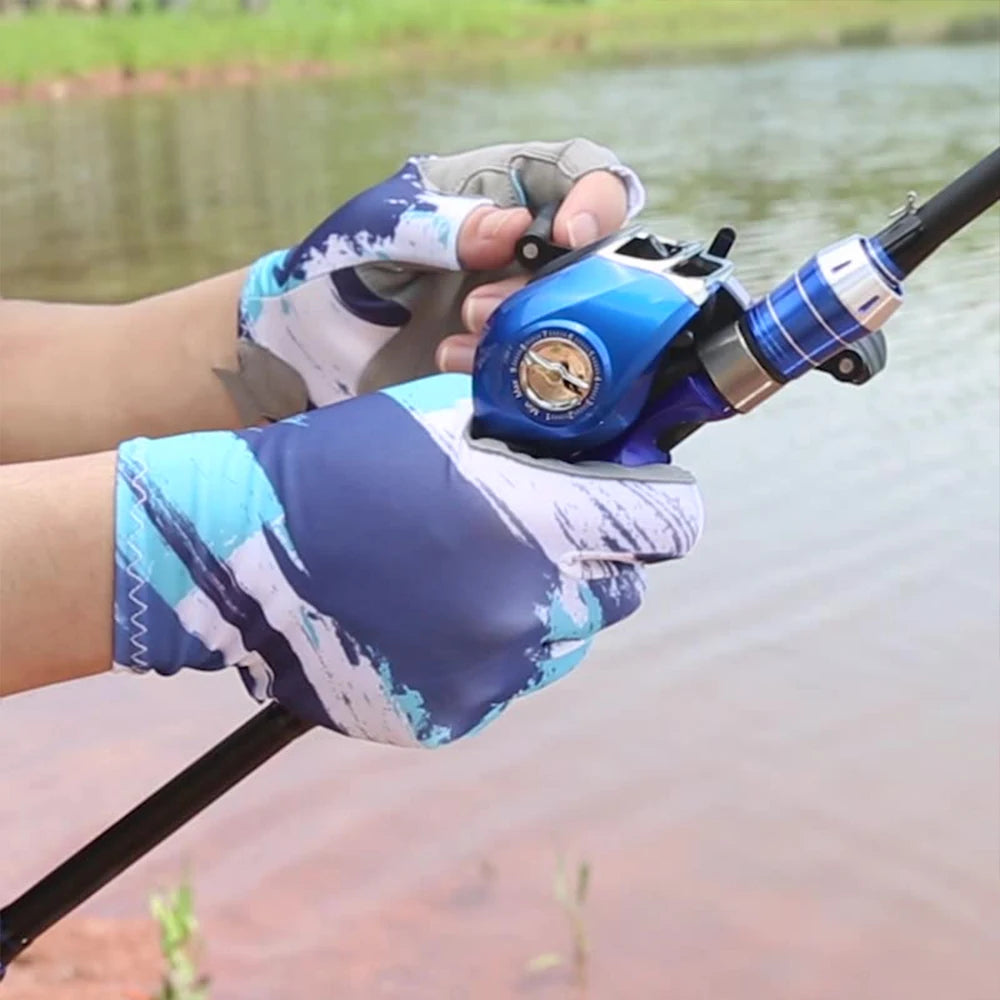 Breathable Fishing Gloves Fingerless UV Protection - OCEANIS GEAR