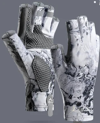 Anti-UV Fishing Gloves Fingerless UPF 50+ M/L/XL - OCEANIS GEAR